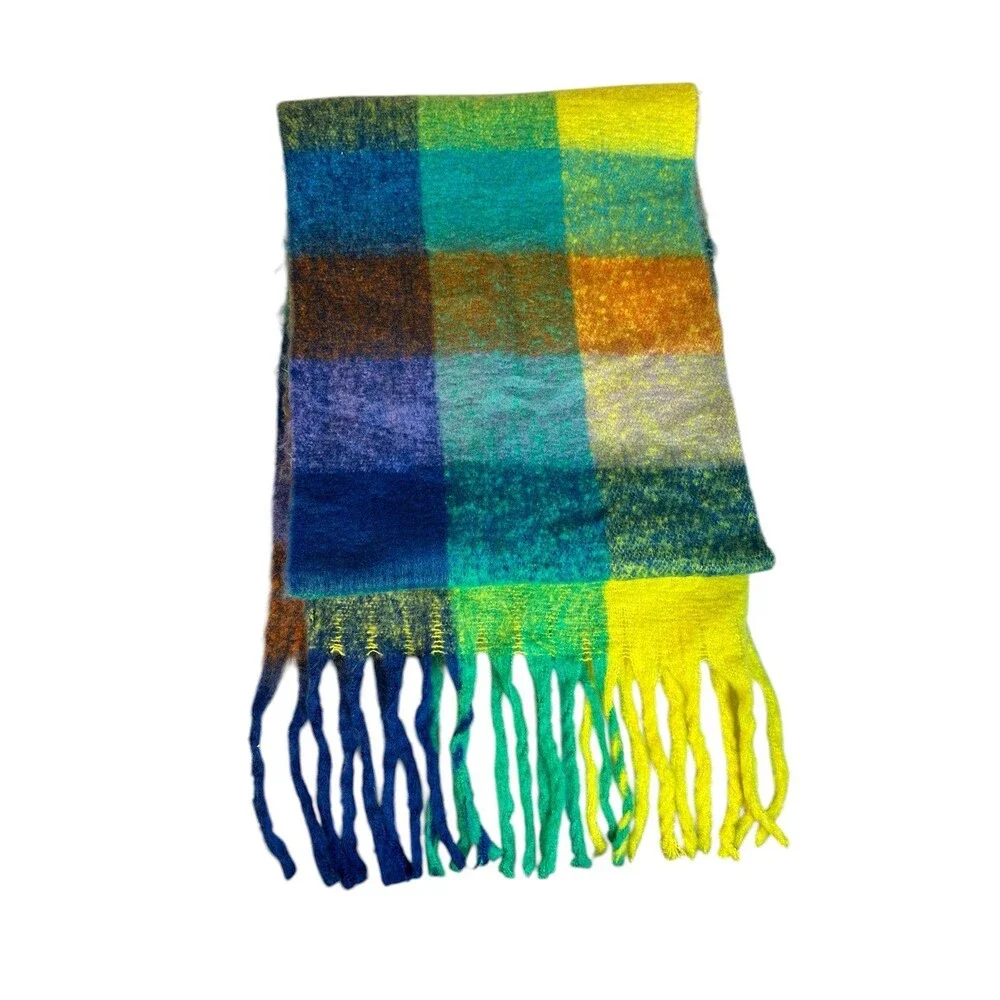 Women’s Soft Scarve Scarf Wrap Multi-Color 80” Long X 15” Wide